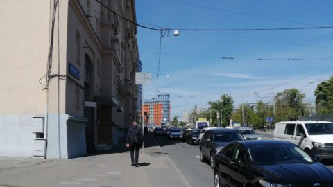 Вид на здание Тверского и Мещанского судов Москвы
